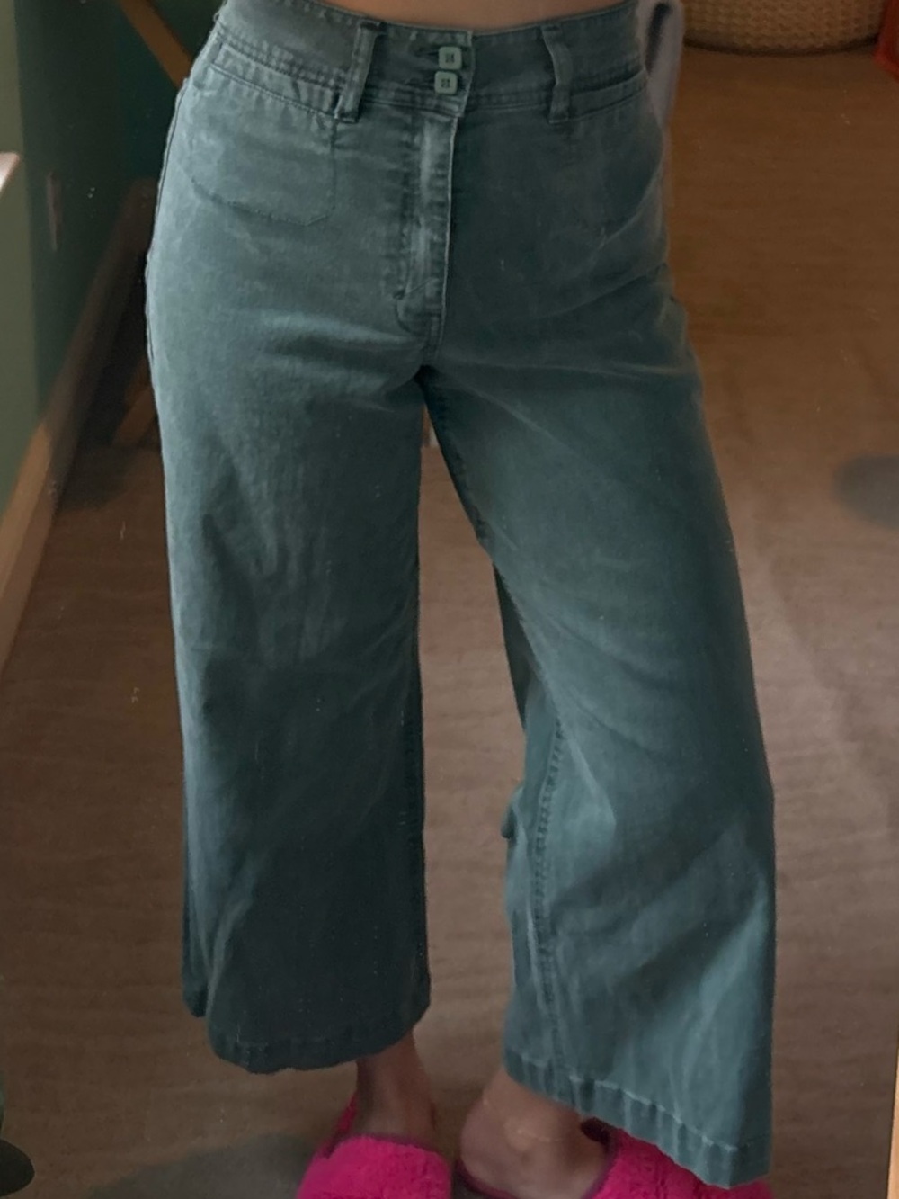 Gemma Green Wide Leg Jeans!